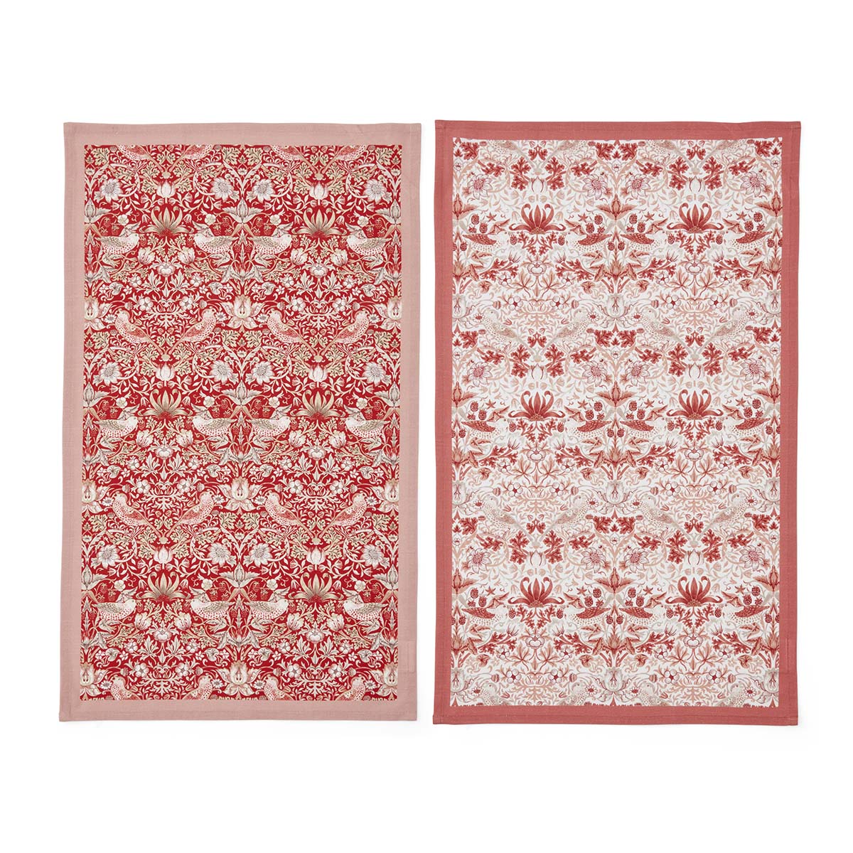 Morris & Co. Strawberry Thief  Set of 2  Tea Towels image number null